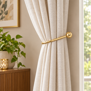 Premium Gold Metal Leaf Branch <b>Curtain</b> Tieback for Luxury Living Room Bedroom Hotel Window Decor Wholesale Supplier - Product Image 2