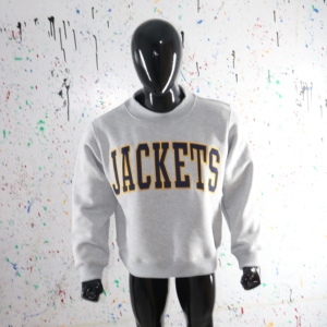 <b>JACKETS</b> Mock Neck 450 GSM custom name Applique embroidery oversized Boxy Fit Sweatshirts 100% cotton <b>fleece</b> french Terry - Product Image 5