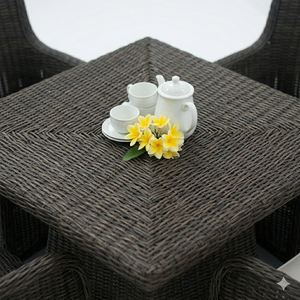 Durable Wicker Outdoor Dining Sets Patio Furniture Sets Elsavador Dining Sets Indonesia Manufacturer Wheater Resistant - Product Image 4