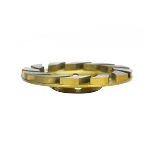 Disque de meulage diamanté HGP OEM 100mm avec segments turbo haute dureté 10mm d'épaisseur pour sols en béton, granit et marbre - Product Image 3