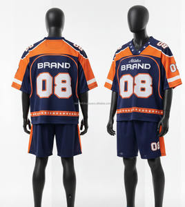 Maillot de football américain pour adultes de haute qualité, personnalisable, 100% polyester, vêtements de sport respirants, séchage rapide, fabriqué au Pakistan - Product Image 3