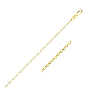 Catena a Cavo in Oro Giallo 18K 1.1mm, Bracciali alla Moda con Catena e Maglie - Product Image 1