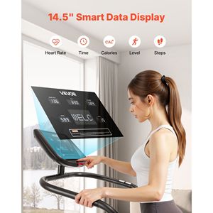 เครื่องเดินบันไดแบบ LED สำหรับใช้ในบ้าน ปรับระดับความเร็วได้ 15 ระดับ รับน้ำหนักได้สูงสุด 330 ปอนด์ 28- - Product Image 3