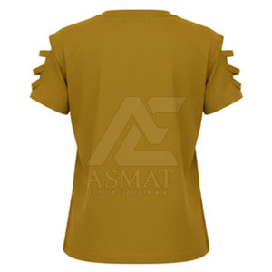 T-shirt élégant et tendance pour femme, orné de strass, manches courtes, col rond, tee-shirt scintillant et original - Product Image 6