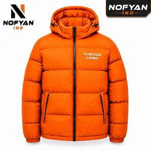 Private Label OEM Custom Hooded Puffer Jacket Waterproof Winter <b>Bubble</b> <b>Coat</b> Private Label Manufacturer Wholesale Low MOQ - Product Image 1