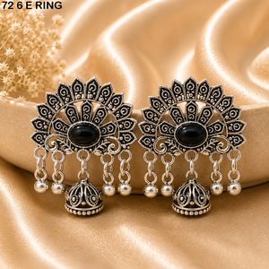 <b>arabic</b> style Artificial Golden jhumka earrings for women in Dubai UAE traditional Golden look jhumka earrings for women in Oman - Product Image 4