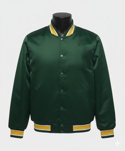 Veste en satin de qualité supérieure, dotée de coutures durables et d'un ajustement confortable pour un style de vie quotidien et une utilisation en extérieur. Veste en satin. - Product Image 1