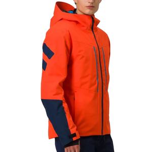 Chaqueta de esquí con capucha para hombre superventas, nuevo diseño, parches bordados, tela de poliéster/algodón de secado rápido transpirable ecológica - Product Image 4