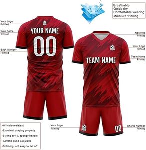 Uniforme de Fútbol de Último Diseño 100% Poliéster, Nuevo Estilo, Uniforme Profesional para Adultos, Calidad Premium, Color Personalizado, Logotipo Personalizado - Product Image 3