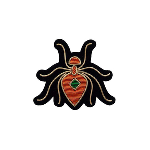 Badges brodés sur mesure en fil de bullion, de haute qualité, personnalisables OEM/ODM, à coudre, thermocollants, avec épingle de sûreté, patchs tissés - Product Image 4