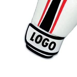 Guantes de boxeo de seguridad deportiva de color blanco 2024, guantes de boxeo de lucha de alta calidad con tarifa al por mayor personalizada - Product Image 3