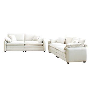 Set Divano Moderno a Due Posti per Soggiorno e Camera da Letto Composto da Due Pezzi B - Product Image 4