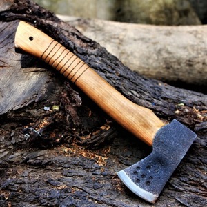 OEM Viking <b>axe</b> collectible Damascus steel blade <b>axe</b> Engraved <b>wooden</b> handle <b>axe</b> Authentic Norse style <b>axe</b> - Product Image 1