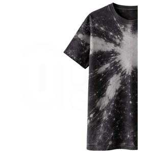 Men's <b>Tie</b>-Dye Short Sleeve O-Neck T-Shirt Casual <b>Knitted</b> Regular Fit 100% Cotton Jersey Fabric - Product Image 2