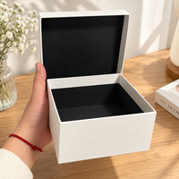 Boîte cadeau orange de luxe personnalisée, boîte d'emballage en carton rigide avec insert en mousse pour bijoux, montres, parfums
