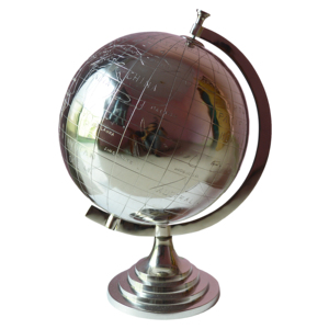 Globe décoratif personnalisé au design élégant avec support en métal, globes rotatifs élégants pour la décoration et les cadeaux, fournisseurs Inde - Product Image 3