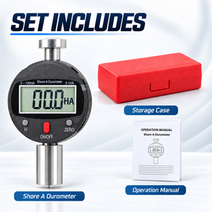 เครื่องวัดความแข็งแบบดิจิตอล Digital Shore A Durometer 0-100HA หน้าจอ LCD หัววัดสแตนเลส - มีบริการ OEM - Product Image 2