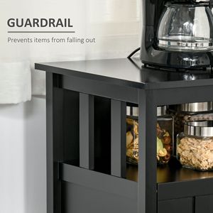 Credenza da Cucina Artigianale in Rovere Nero con 2 Ripiani Regolabili per Ingresso, Soggiorno, Villa, Fattoria, Palestra - Product Image 6