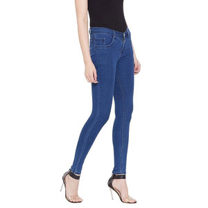 Jean pour femme, coupe classique, taille mi-haute, 100% coton, confortable, respirant, décontracté, nouveau design tendance, prix raisonnable - Product Image 3