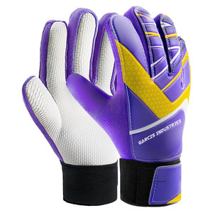 Nouveau style, design unique, gants de gardien de but en cuir imperméables avec sangle de poignet réglable, protection des mains pour l'extérieur, en vente - Product Image 1