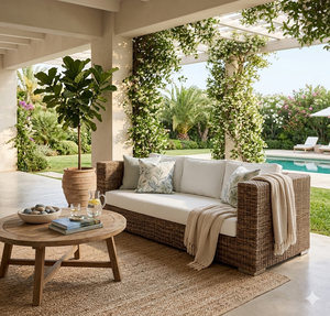 Modern Luxury Outdoor Rattan Sofa <b>Set</b> Waterproof Garden Wicker Patio Couch Wholesale Resort Villa Backyard Furniture <b>Set</b> - Product Image 5