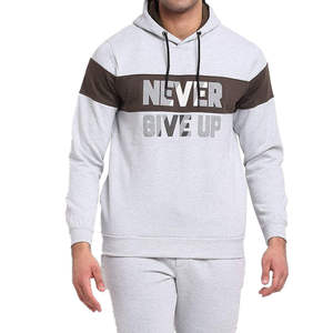 Conjunto Deportivo Personalizado para Hombre, Sudadera con Capucha Gris y Pantalones Jogger, Ropa Deportiva, Trajes de Gimnasio, Conjunto de Entrenamiento Informal para Hombre - Product Image 5