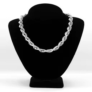 Trendy Unisex Luxury White <b>Gold</b> Cuban Link Chain VVS Studded Diamond <b>Tester</b> Check Moissanite for Wedding - Product Image 1