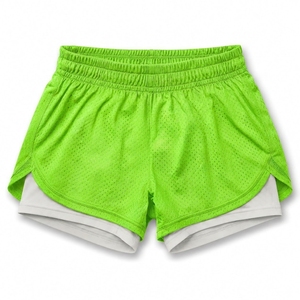 Custom Logo 150GSM 2 in 1 Mesh Active Sport Shorts Compression Liner OEM ODM Private Label - Product Image 1