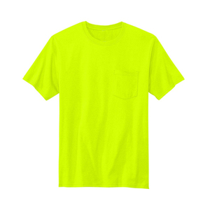 Camiseta de Seguridad de Secado Rápido con Logotipo Personalizado al por Mayor, Camiseta Fluorescente Amarilla Naranja de Manga Corta - Product Image 1