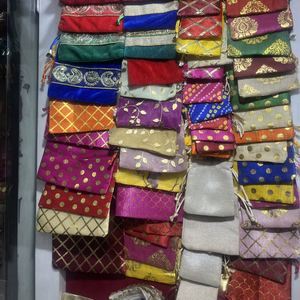 18CM X 25CM Silk Eco-Friendly Multi-Functional Drawstring Bags Pouches Potli Gift Wedding Jewelry Packaging Bridal Party Favors - Product Image 2