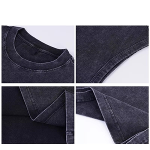 Camiseta sin mangas informal de algodón lavado con ácido, transpirable, tejida, hecha en Pakistán, estilo vintage para hombre, de secado rápido, personalizable - Product Image 5
