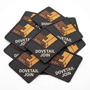 Outil de travail du bois à surface ovale, patch brodé, fabricant en gros personnalisé - Product Image 4