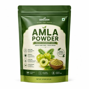 Poudre de fruit d'Amla naturelle 250g, 100% pure, poudre d'Emblica Officinalis riche en nutriments naturels pour le soutien quotidien de la santé - Product Image 1