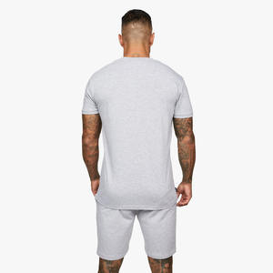 Conjunto de Verano para Hombre, Transpirable, de Manga Corta, en Algodón, Personalizable, de Color Sólido, Estilo Urbano, Venta Caliente - Product Image 2