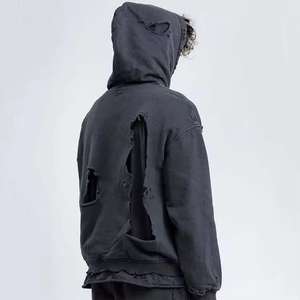 Hoodie Homme Distressed Style Unique Tendance à Prix Abordable – Vente Flash – Direct Usine - Product Image 6