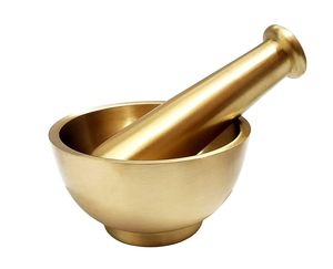 Heavy Duty Handmade Metal Mortar <b>And</b> Pestle <b>Set</b> For Crushing <b>Herbs</b> <b>Spices</b> Ayurvedic Medicine Preparation - Product Image 4