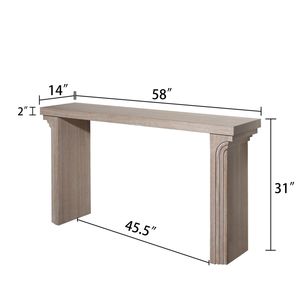 Consolle in Legno Moderna e Minimalista da 58 Pollici per Ingresso, Soggiorno, Corridoio - Elemento Decorativo Versatile - Product Image 6