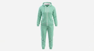 Women Red Tracksuit Hooded Zipper Full Length <b>Pants</b> Solid Color Casual Wear With Side Pockets Autumn Outfit Set Pullover - Product Image 5