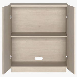 Meuble de rangement en bois festonné de luxe en gros, buffet console moderne en bois clair à 2 portes pour projets résidentiels et hôteliers - Product Image 4
