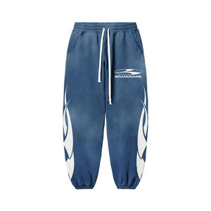 Survêtement en molleton français déchiré de style urbain, de bonne qualité, très vendu, avec impression sérigraphiée, sexy, décontracté, à manches classiques, pour homme - Product Image 6