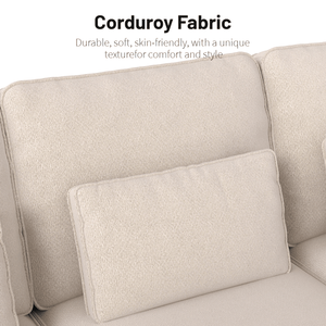 Poltrona Singola Moderna e Accogliente in Ciniglia con Seduta Profonda, Portabicchieri in Acciaio Inox Spazzolato, Cuscino Decorativo, Sedia d'Accento per Soggiorno - Product Image 5