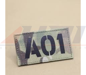 Parches tácticos personalizados cortados a láser de fábrica, insignias rectangulares cosidas, banderas reflectantes IR para tela, parche de mochila de infrarrojos lejanos - Product Image 2