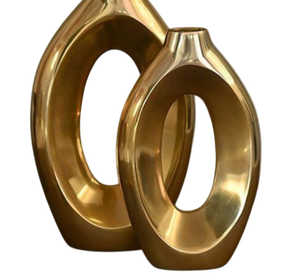 Florero de Aluminio de Alta Calidad, Maceta Grande Decorativa Dorada para Hogar y Oficina, Jardín Interior y Exterior - Product Image 4