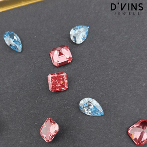 เพชรแล็บโกรว์ D'vins Jewels สีแฟนซีไลท์ รูปทรงคุชชั่น ผลิตที่สุราษฎร์ธานี แบบเม็ดเดี่ยว สำหรับทำเครื่องประดับ - Product Image 4