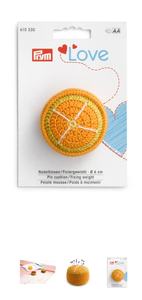 Prym Love Pin coussin/fixation poids orange outils artisanaux aiguilles à coudre à la main vente en gros - Product Image 3