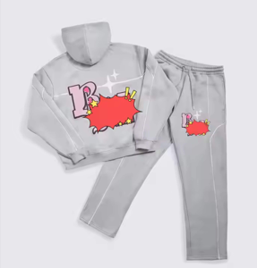 Ensemble de survêtement slim pour homme, sweat-shirt à capuche zippé et pantalon de jogging, vêtements de sport décontractés pour la gym et le streetwear - Product Image 2