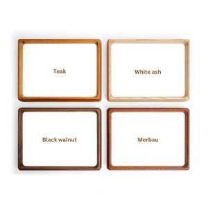 Rounded Corner Solid Wood Photo <b>Frame</b>, White Ash, Teak or <b>Black</b> Walnut <b>Picture</b> <b>Frame</b>, Tabletop or Wall Display, - Product Image 2