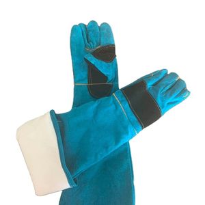 Heat Resistant <b>Long</b> Hand Leather Tig Welding <b>Gloves</b> for Welder cotton Workers from Pakistan wholesale price for sale - Product Image 5