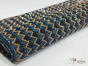 Láminas de Cristal Premium, Malla de Diamantes de Imitación Brillantes para Prendas, Vestidos de Novia, Manualidades, Zapatos, Bolsos y Accesorios de Moda - Product Image 1