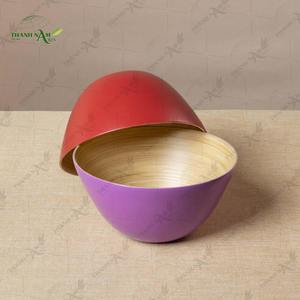 Tazón de Bambú Hilado a Mano, Tazón de Bambú Natural para el Hogar y la Cocina, Ecológico, para Servir y Cenar - Product Image 3